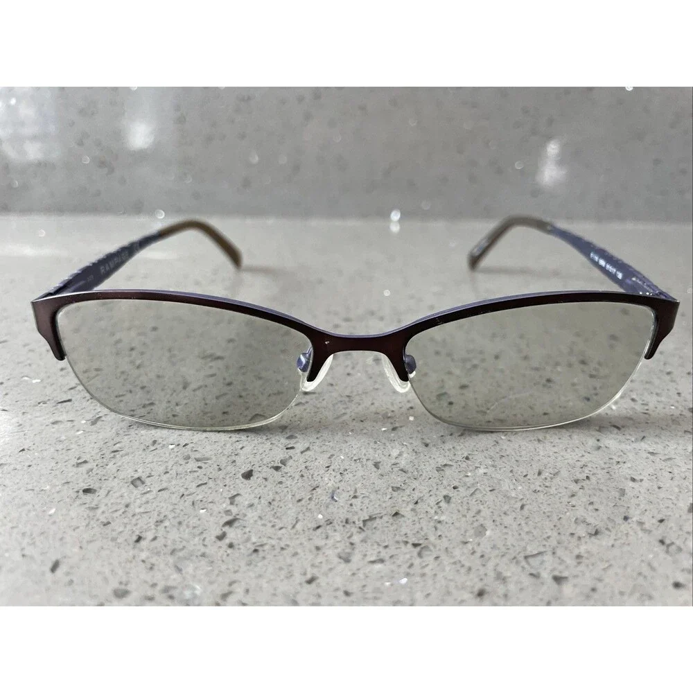Rampage R174 BRN 51-17-135 Bronze Metal Half Rim Eyeglasses Frames ONLY